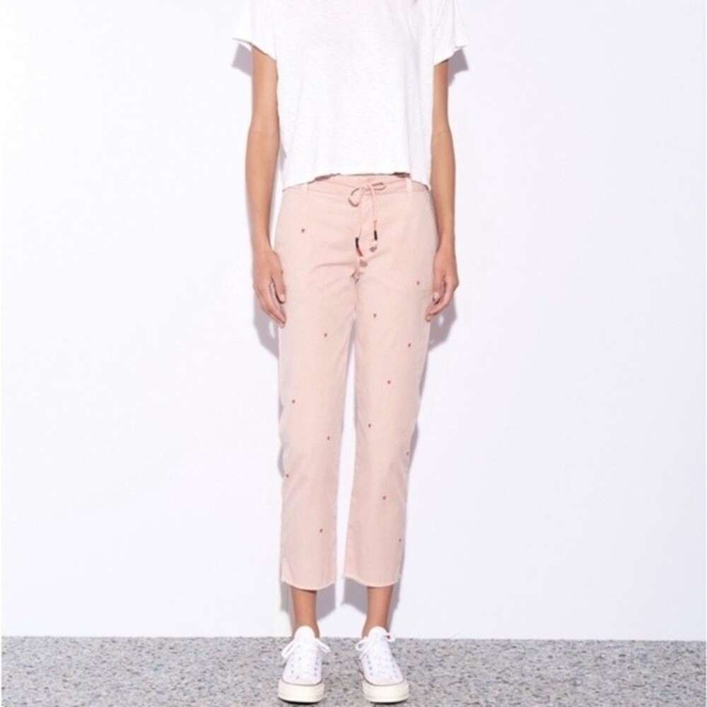 NWT Sundry‎ Hearts La Fete Pant in Pigment Blush Size 25